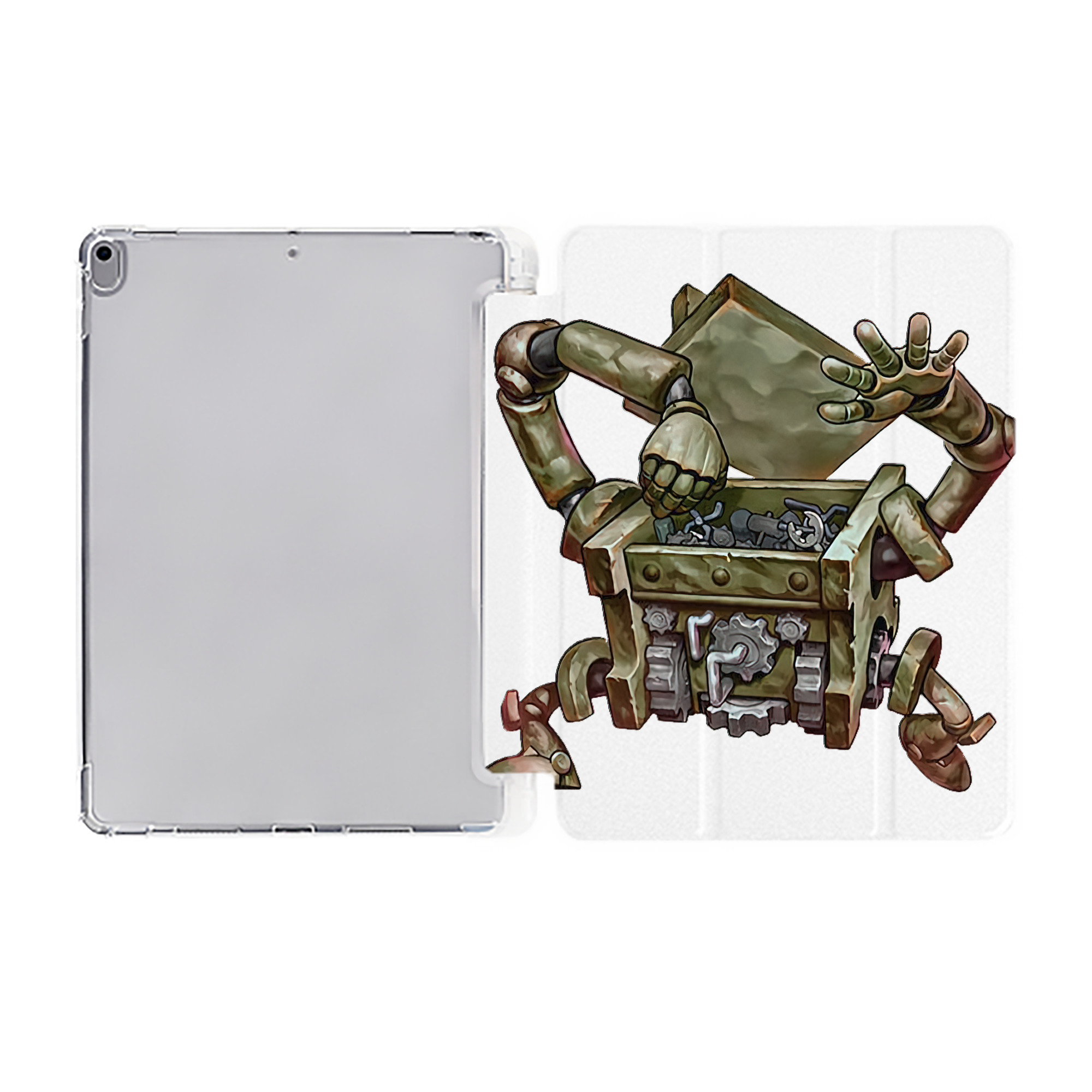 （画像用） 遊☆戯☆王 Yu-Gi-Oh! IPad ケース ペン収納付き 三つ折りスタンド PUレザー×シリコン 対応機種9.5/10.5/10.9インチ